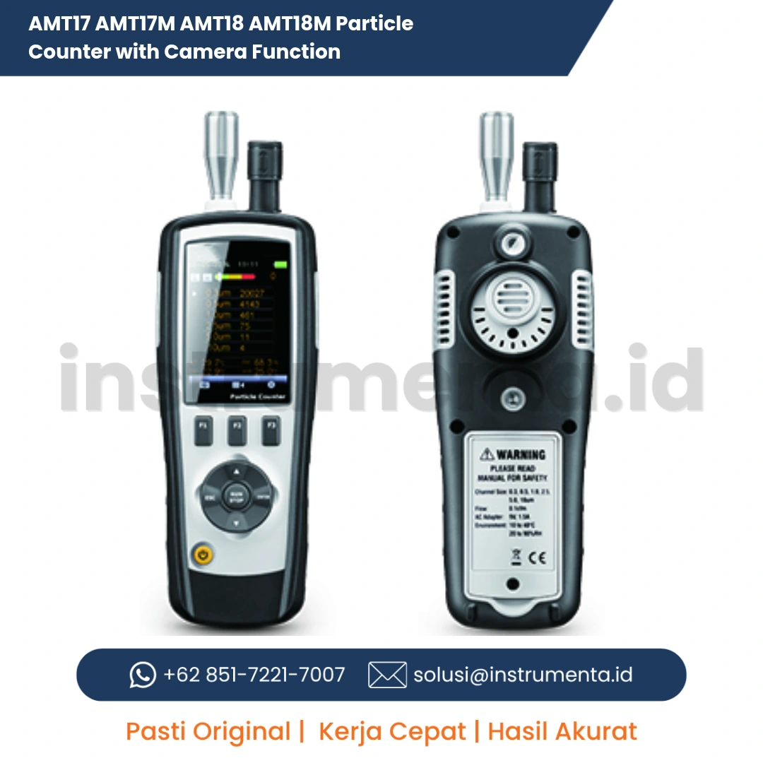 Official Supplier AMT17 AMT17M AMT18 AMT18M Particle Counter with Camera Function Alat Ukur Partikel Udara Digital dengan Kamera Dokumentasi